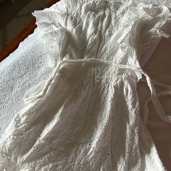 Princess Polly Eyelet High Neck White Sundrezz - Picture 3 of 3